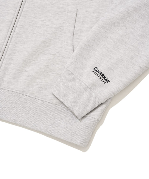 ARCH LOGO FLEECED HOODIED ZIP-UP