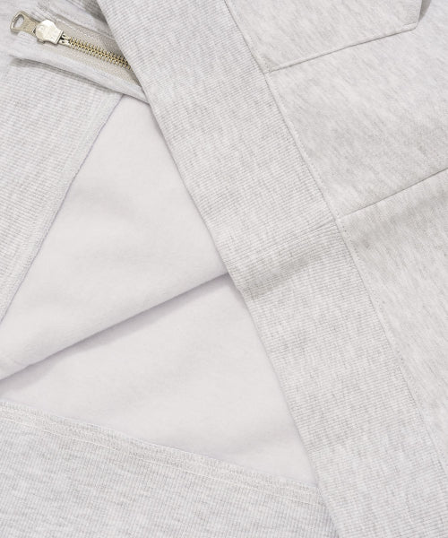 ARCH LOGO FLEECED HOODIED ZIP-UP