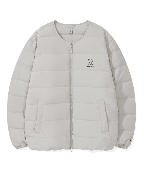 Light down jumper light gray
