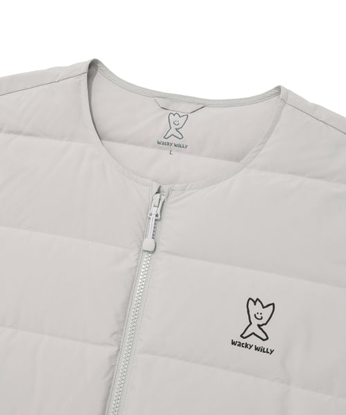 Light down jumper light gray