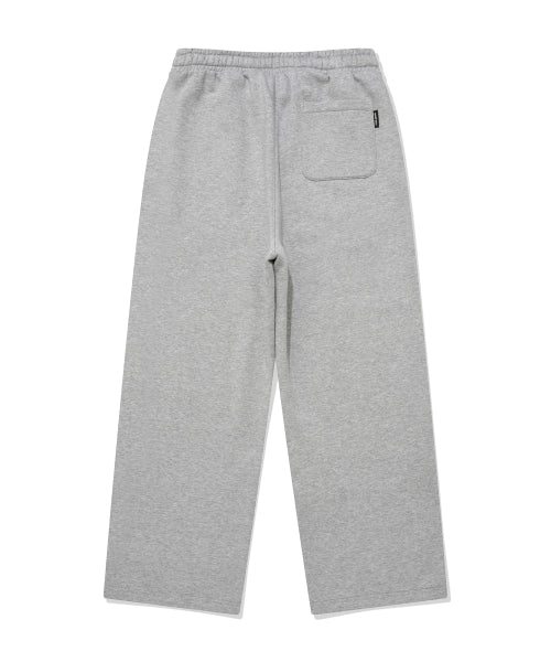 Napping sweat semi-wide pants gray