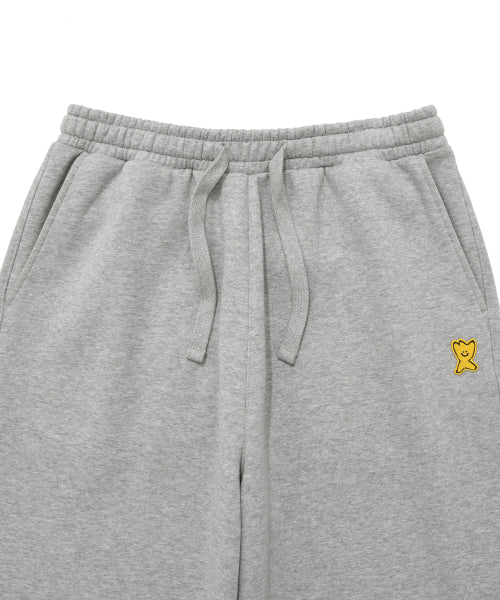 Napping sweat semi-wide pants gray