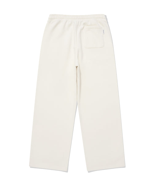 Napping sweat semi-wide pants cream