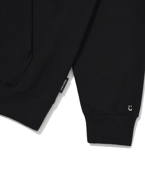 typo boucle napping hooded black