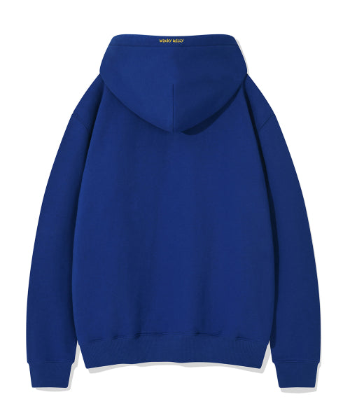 typo boucle napping hooded blue