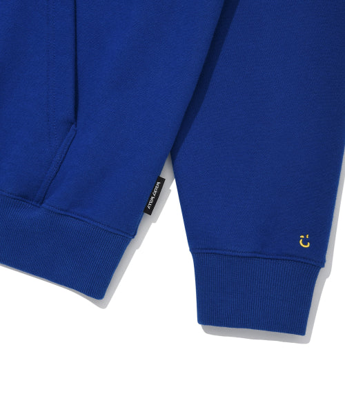typo boucle napping hooded blue