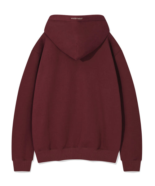 typo bouquet napping hoodie purple