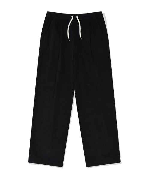 Corduroy banding pants black