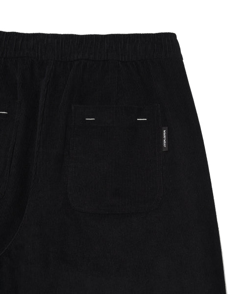 Corduroy banding pants black