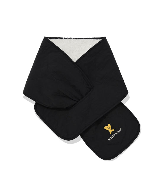 Quilting reversible muffler black