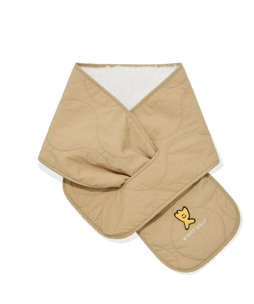 quilting reversible muffler ivory