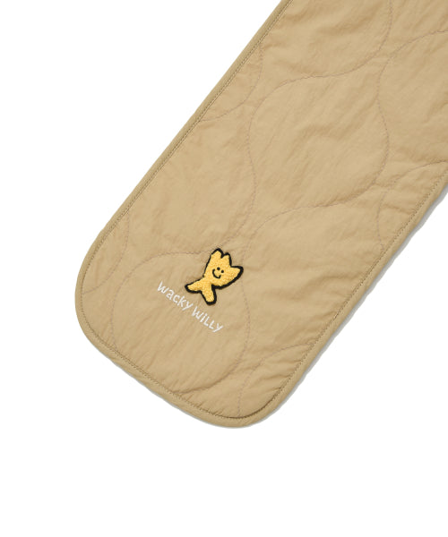 quilting reversible muffler ivory