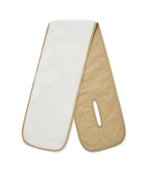 quilting reversible muffler ivory