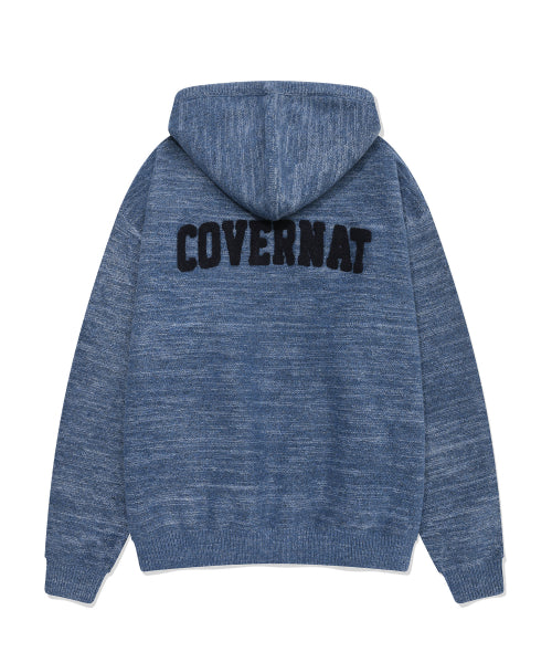 C LOGO KNIT HOODIE