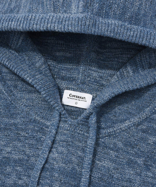 C LOGO KNIT HOODIE