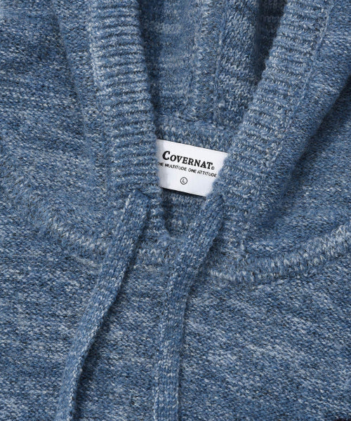C LOGO KNIT HOODIE