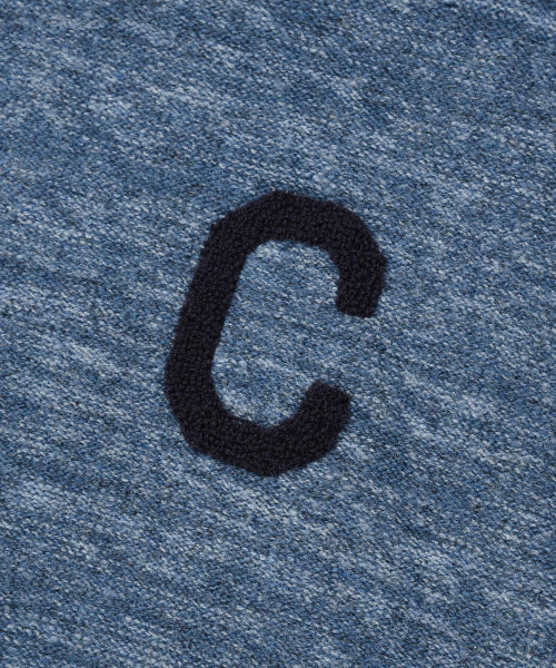 C LOGO KNIT HOODIE