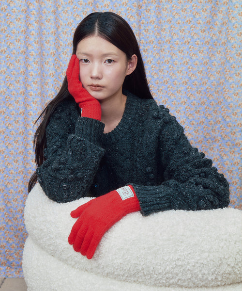 FLUFFY SHORT GLOVES - 9 colors