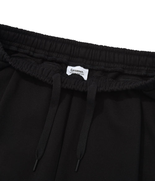C LOGO ONE TUCK SEMI-WIDE SWEAT PANTS (Lined with fleece)