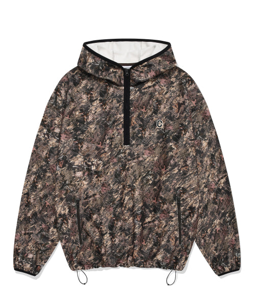 C LOGO FLEECT OVER FIT HOODIE ANORAK