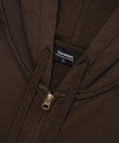 CVNT DYING OVER FIT HOODIE ZIP-UP