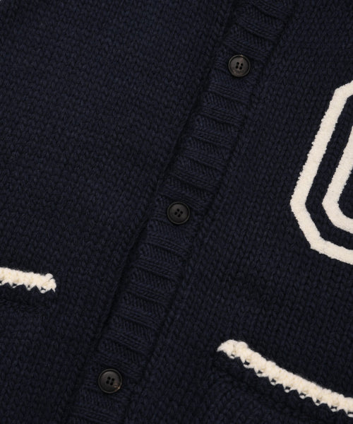 C LOGO COWICHAN KNIT CARDIGAN