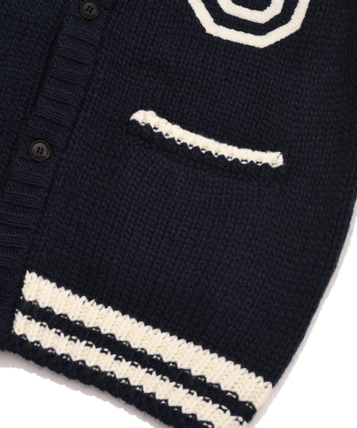C LOGO COWICHAN KNIT CARDIGAN