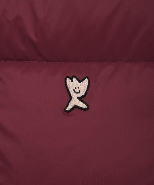 Solid Down Puffin Short Puffer Burgundy