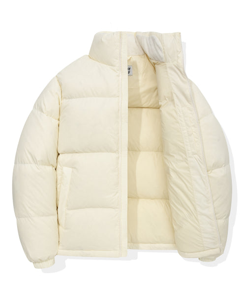Solid Down Puffin Short Puffer Cream