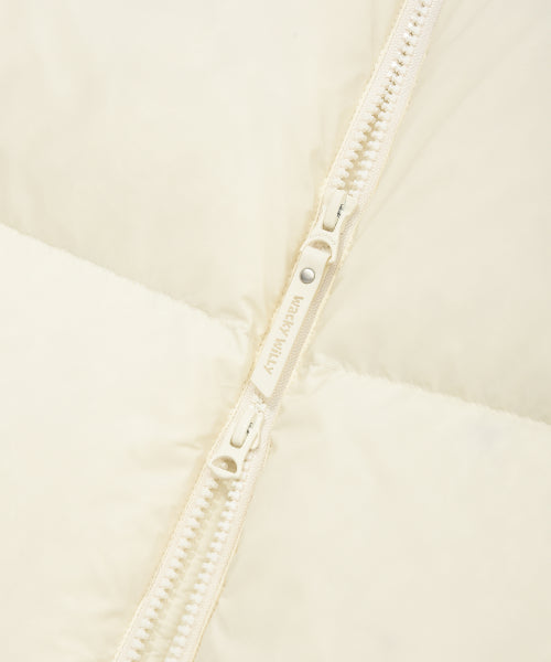 Solid Down Puffin Short Puffer Cream