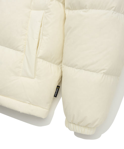 Solid Down Puffin Short Puffer Cream