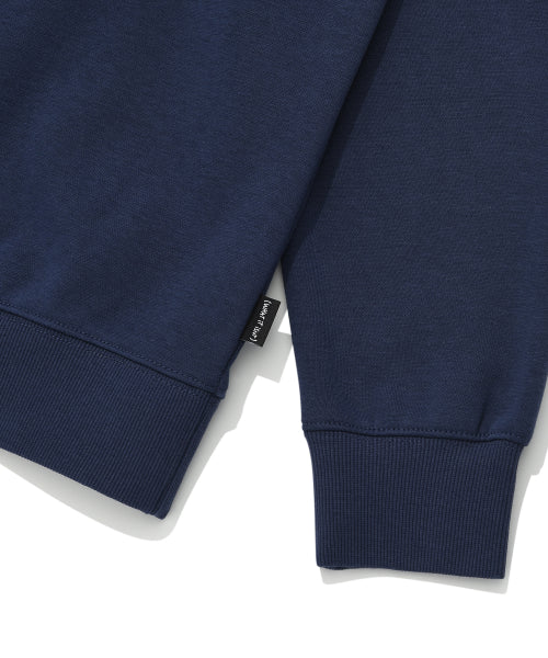 Heart. Wappen. Fleece sweatshirt. Navy