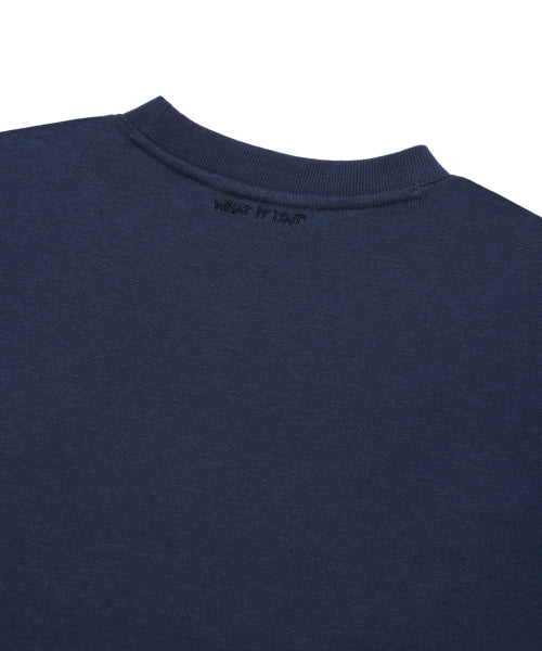 Heart. Wappen. Fleece sweatshirt. Navy
