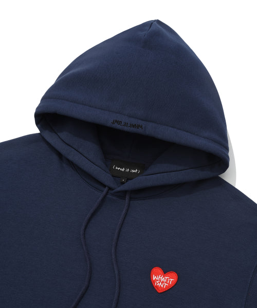 Heart Wappen Napping Hooded Navy