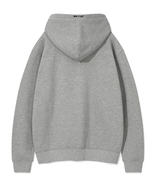 Heart Wappen Fleece-Lined Hooded Gray