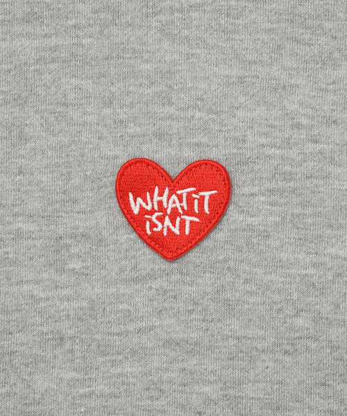 Heart Wappen Fleece-Lined Hooded Gray