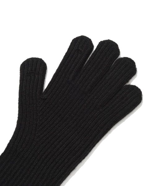 Basic Knit Gloves Black