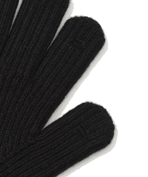 Basic Knit Gloves Black