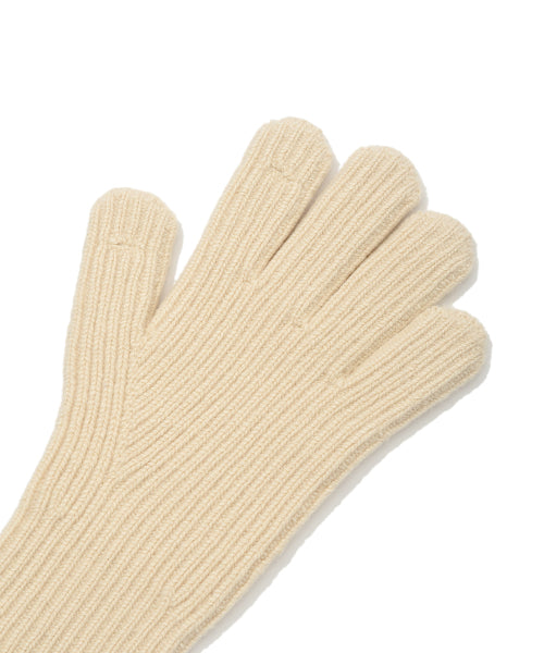 Basic Knit Gloves Ivory