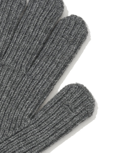 Basic Knit Gloves Gray