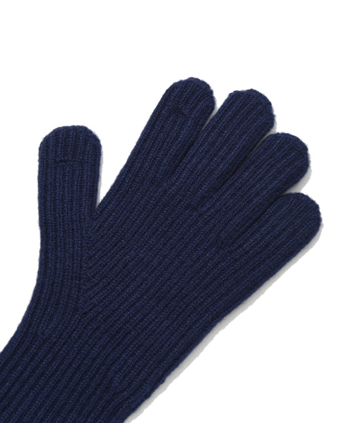 Basic Knit Gloves Navy
