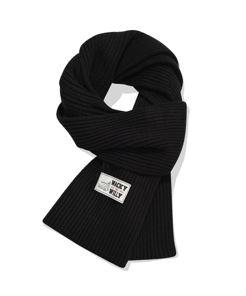 Basic Knitwear muffler black