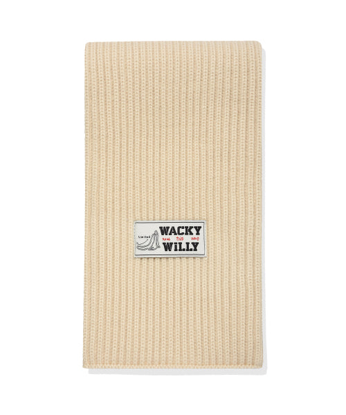 Basic Knit muffler ivory