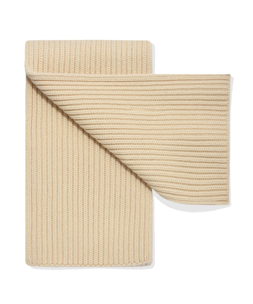 Basic Knit muffler ivory