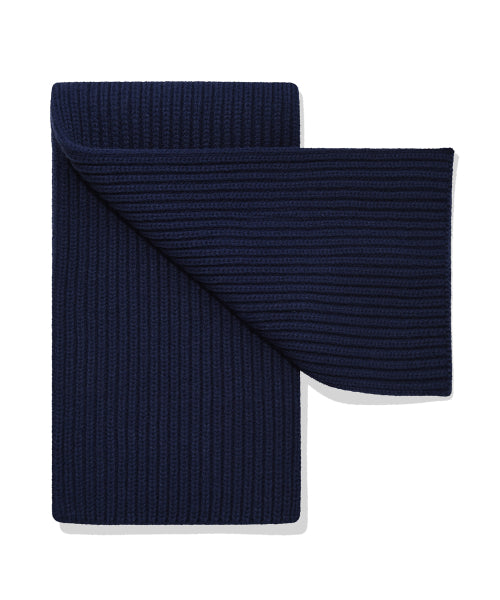 Basic Knit muffler navy