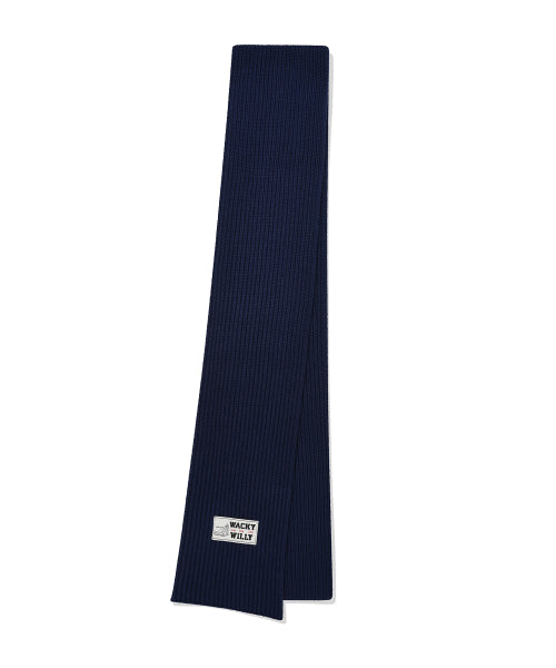 Basic Knit muffler navy