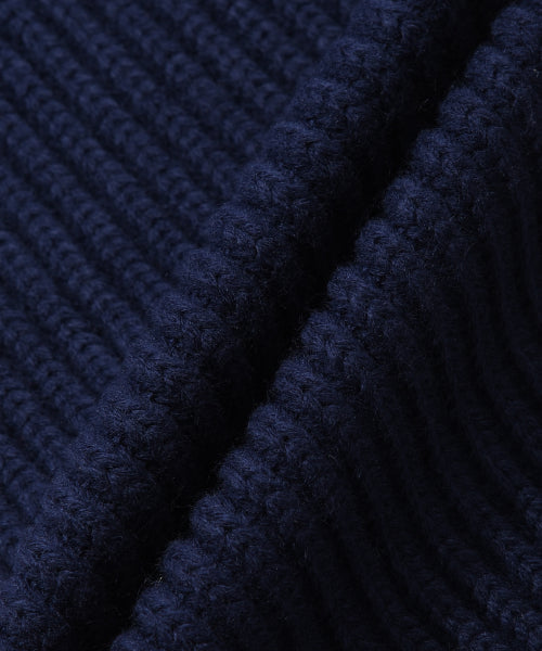 Basic Knit muffler navy