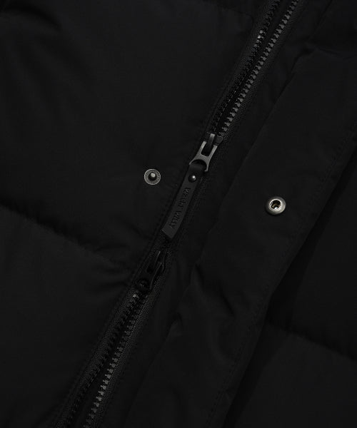 Logo Wappen Hood Long Down Jumper Black