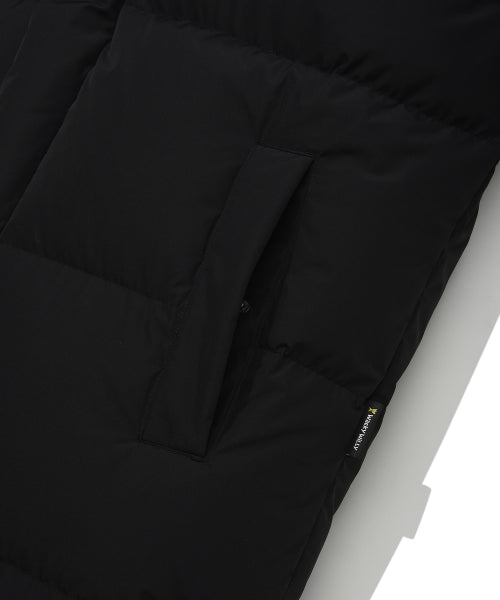 Logo Wappen Hood Long Down Jumper Black
