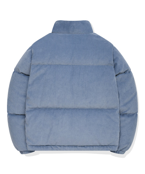 Corduroy Down Puffer Blue